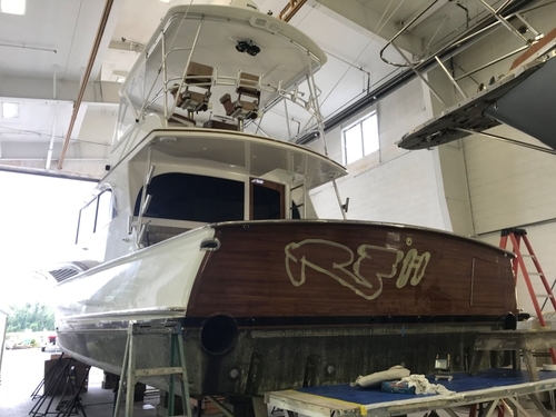 Jarrett Bay 55 Transom Lettering